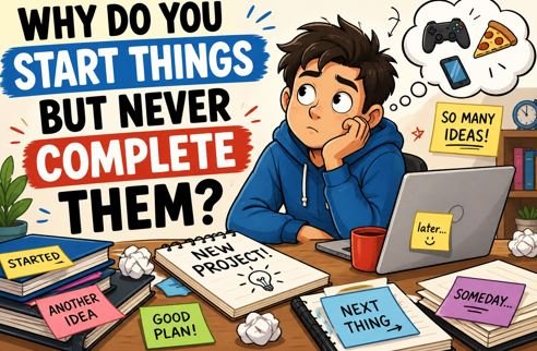 Why do you start things but never complete them?
