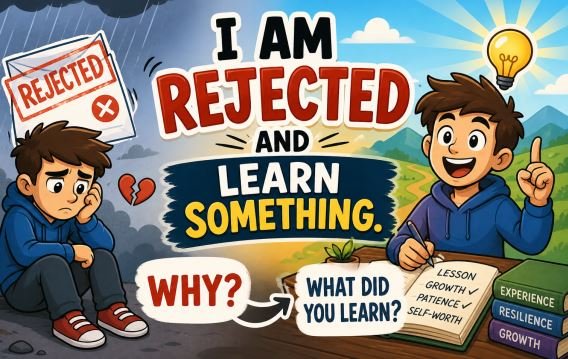 I am rejected and learn something. Why and what did you learn?