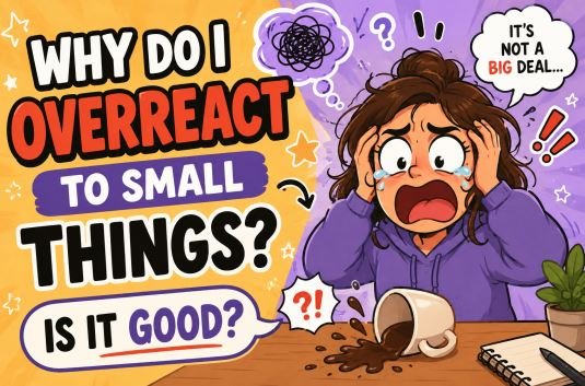 Why do I overreact to small things? Is it good?