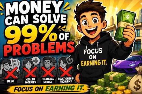 Money Can Solve 99% of Problems: Focus on Earning it.