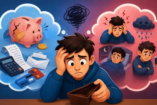How and Why does a lack of money create stress?